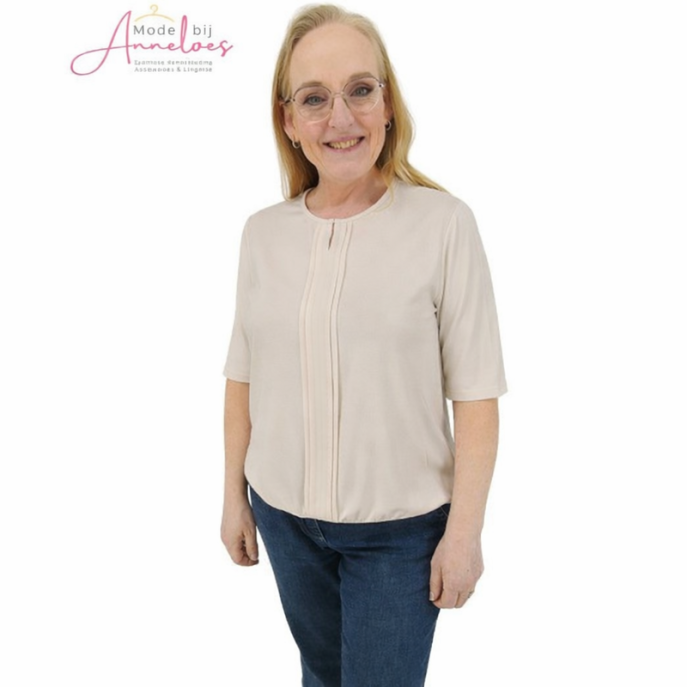 Barbara Lebek shirt 62600062 Licht zand